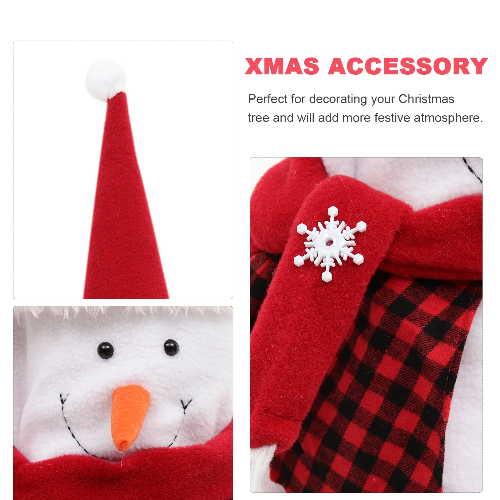 Snowman Decorations Topper Xmas Decor Festival Party Ornament Holiday Christmas Tree Adornment Decorative Accessory
Snowman Decorations Topper Xmas Decor Festival Party Ornament Holiday Christmas Tree Adornment Decorative Accessory