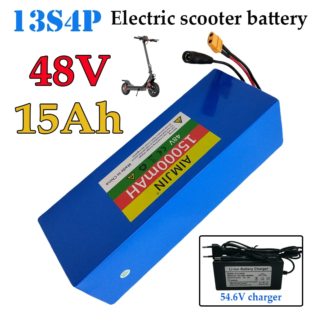 48V 15Ah new 18650 13S4P lithium battery pack 800W high-power battery suitable for various transportation vehicles
48V 15Ah new 18650 13S4P lithium battery pack 800W high-power battery suitable for various transportation vehicles