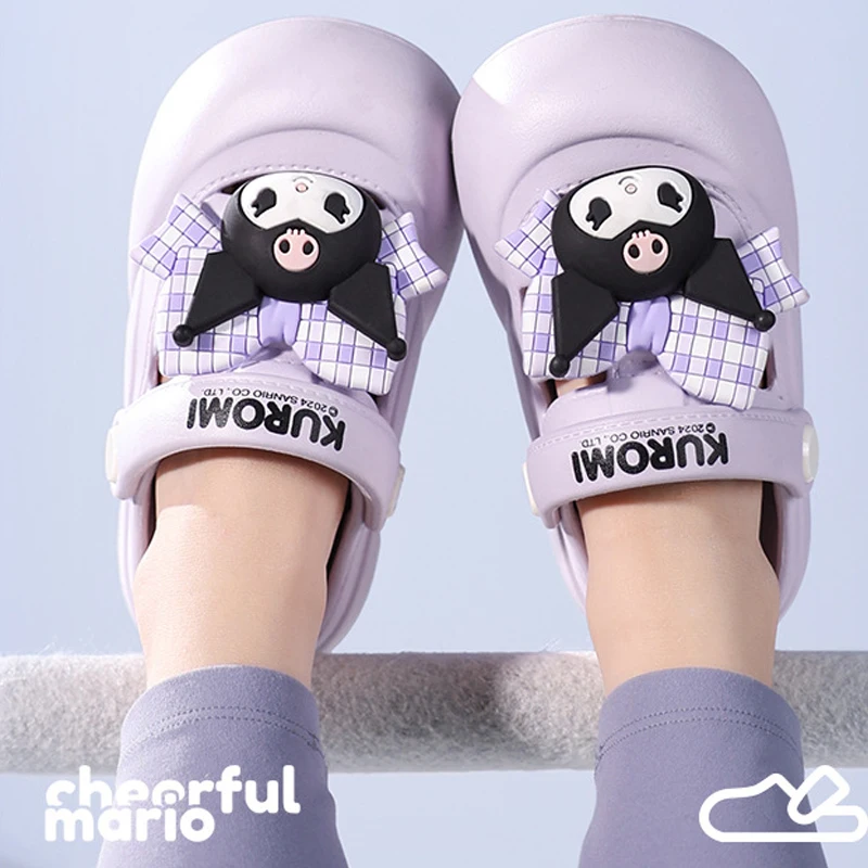 Kuromi Child Hole Shoes Girl Sandals Sanrios Slippers Cartoon Girl Cute Sandals Kids Shoes Breathable Water Proof Kawaii Cartoon
Kuromi Child Hole Shoes Girl Sandals Sanrios Slippers Cartoon Girl Cute Sandals Kids Shoes Breathable Water Proof Kawaii Cartoon