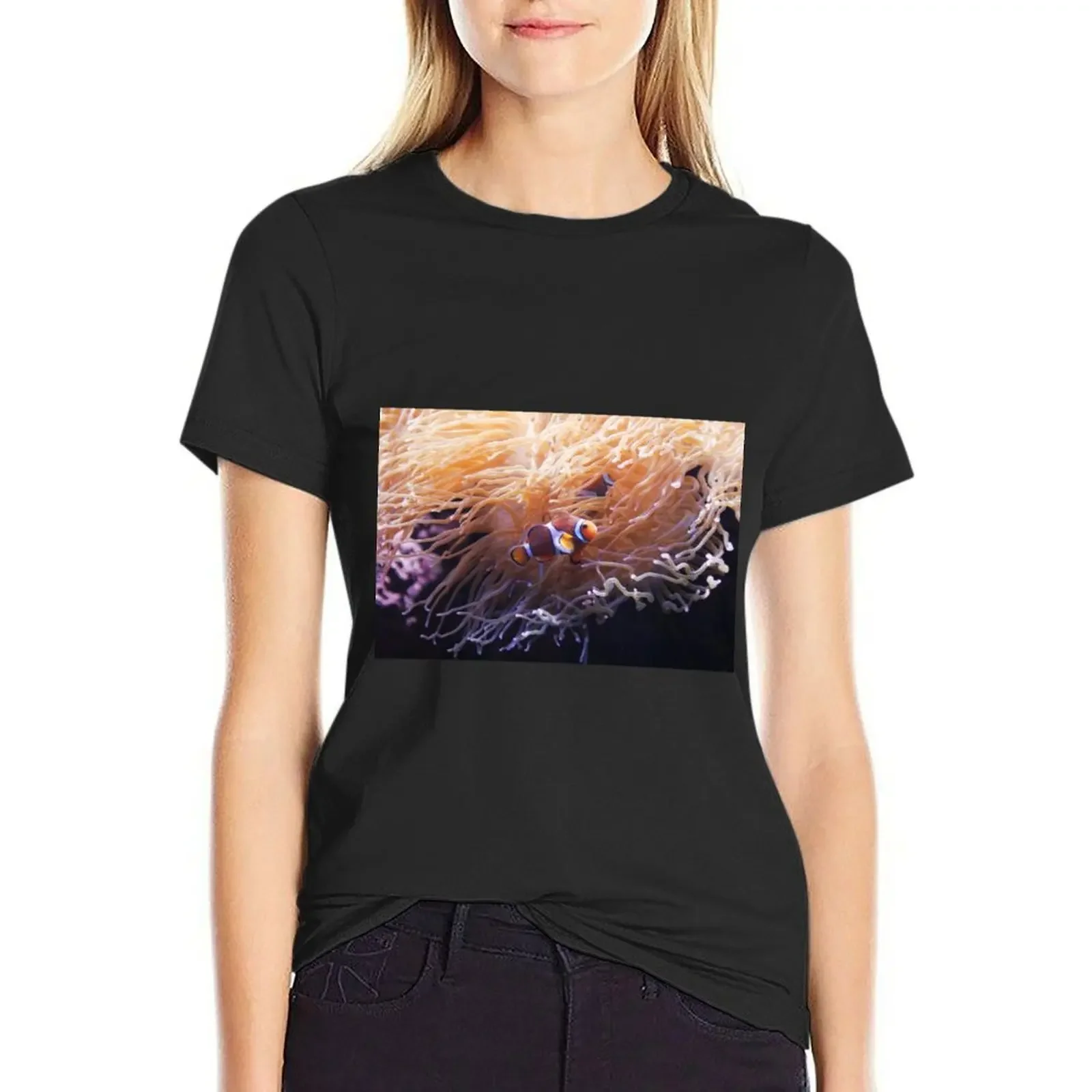 Clownfish In Anemone T-Shirt summer tops shirts graphic tees heavyweights anime clothes Women's clothing
Clownfish In Anemone T-Shirt summer tops shirts graphic tees heavyweights anime clothes Women's clothing