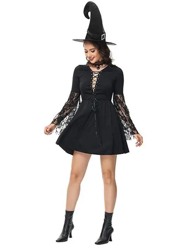 New loween Cosplay Witch Costume Gothic Lolita Hat Hollow out Me Skirt Women's k Theme Par Stage Traditional Chines...
New loween Cosplay Witch Costume Gothic Lolita Hat Hollow out Me Skirt Women's k Theme Par Stage Traditional Chines...