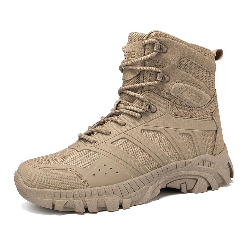 Men's high-top tactical boots, breathable combat training boots, plus-size non-slip wear-resistant outdoor hiking boots
Men's high-top tactical boots, breathable combat training boots, plus-size non-slip wear-resistant outdoor hiking boots