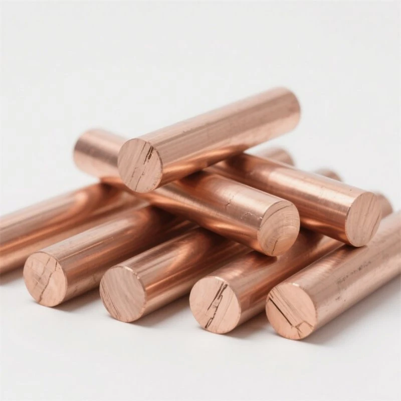 T2 Copper Rod,Oxygen-Free Copper Rod, Round Bar,Solid Pure Copper Bar, Electrode, Mold EDM, Cylindrical Striking Tool (Unit: mm)