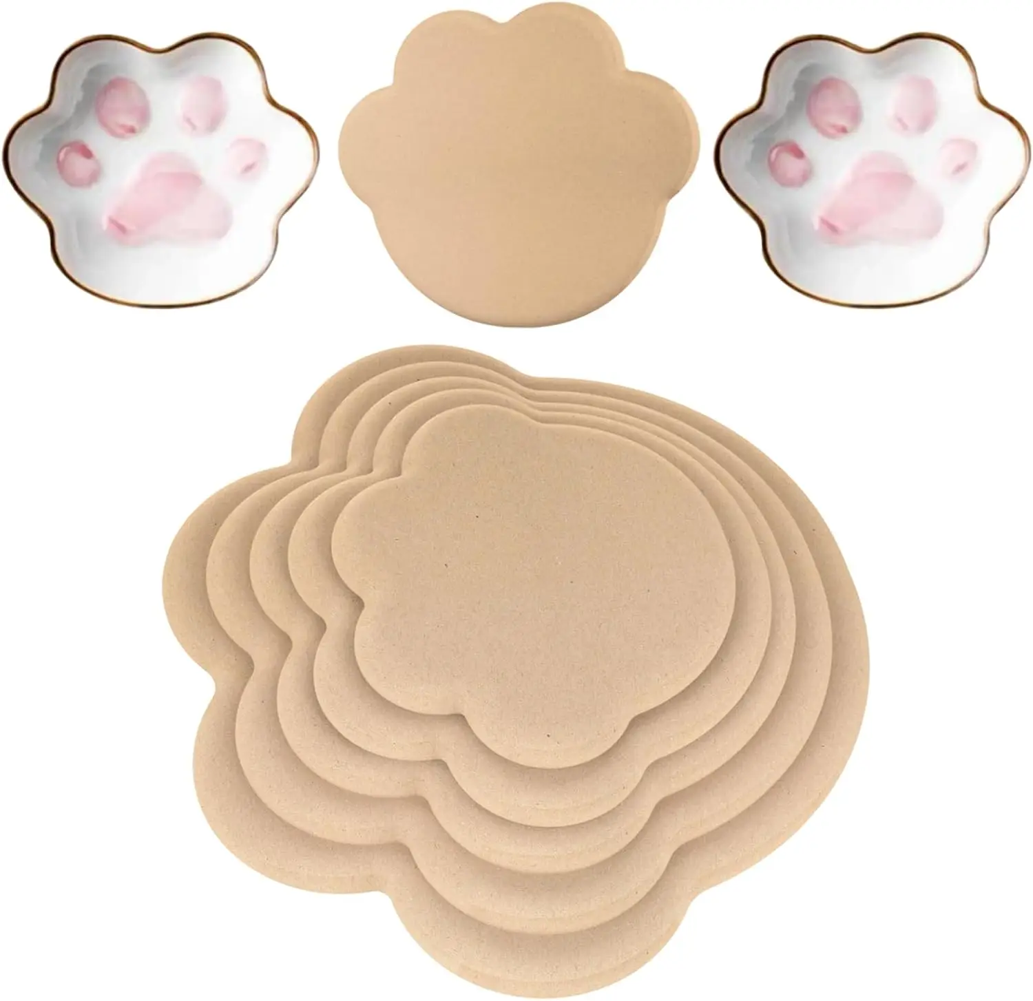 5 PCS Pottery Molds for Ceramic Plates, Clay Drape and Slump Forms, Handbuilding Plate Molds, Brown, DB8-021
5 PCS Pottery Molds for Ceramic Plates, Clay Drape and Slump Forms, Handbuilding Plate Molds, Brown, DB8-021