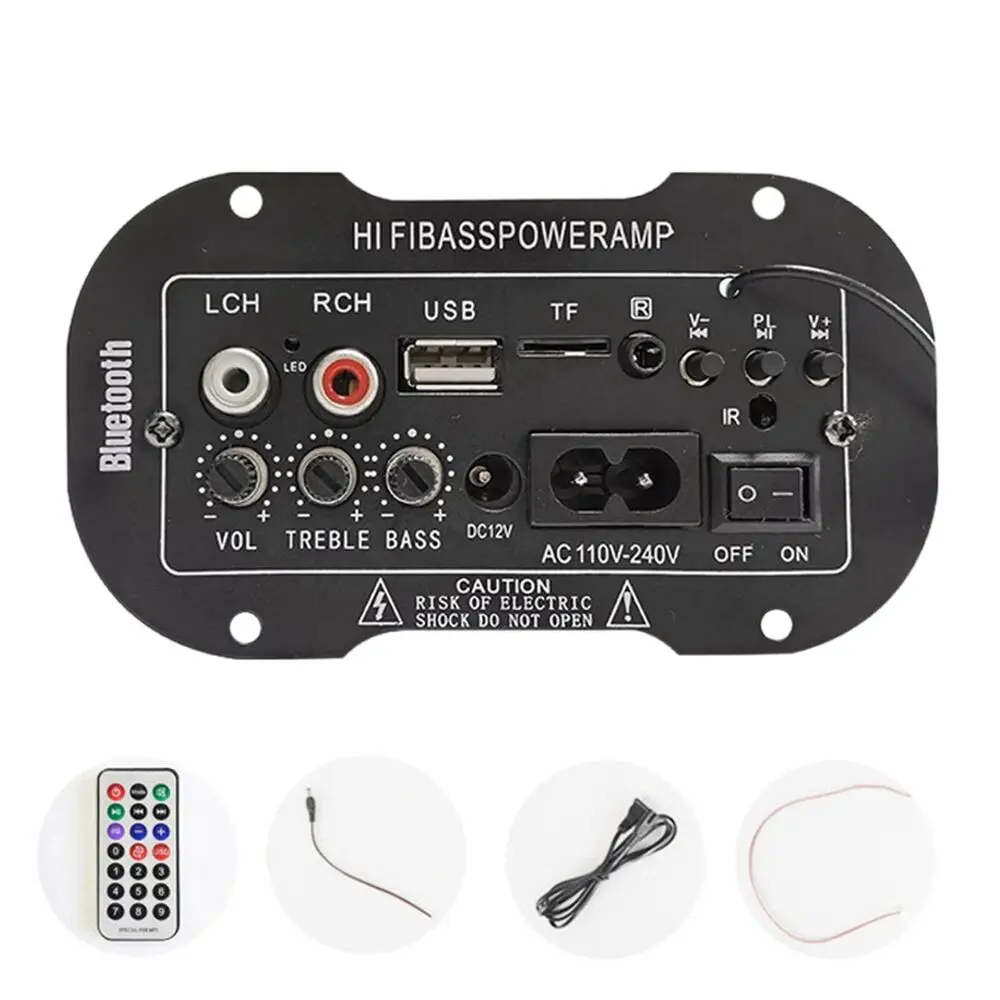 Плата усилителя звука с Bluetooth 5,0, Hi-Fi бас, цифровой усилитель мощности 12 В/24 В
Плата усилителя звука с Bluetooth 5,0, Hi-Fi бас, цифровой усилитель мощности 12 В/24 В