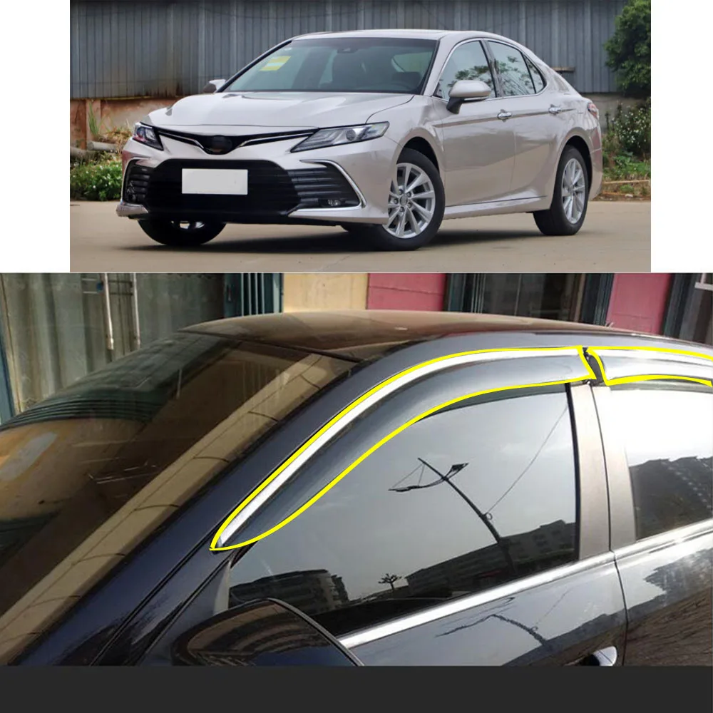 Car Body Styling Sticker Plastic Window Glass Wind Visor Rain/Sun Guard Vent Parts For TOYOTA Camry XV70 8th 2018 2019 2020 2021
Car Body Styling Sticker Plastic Window Glass Wind Visor Rain/Sun Guard Vent Parts For TOYOTA Camry XV70 8th 2018 2019 2020 2021