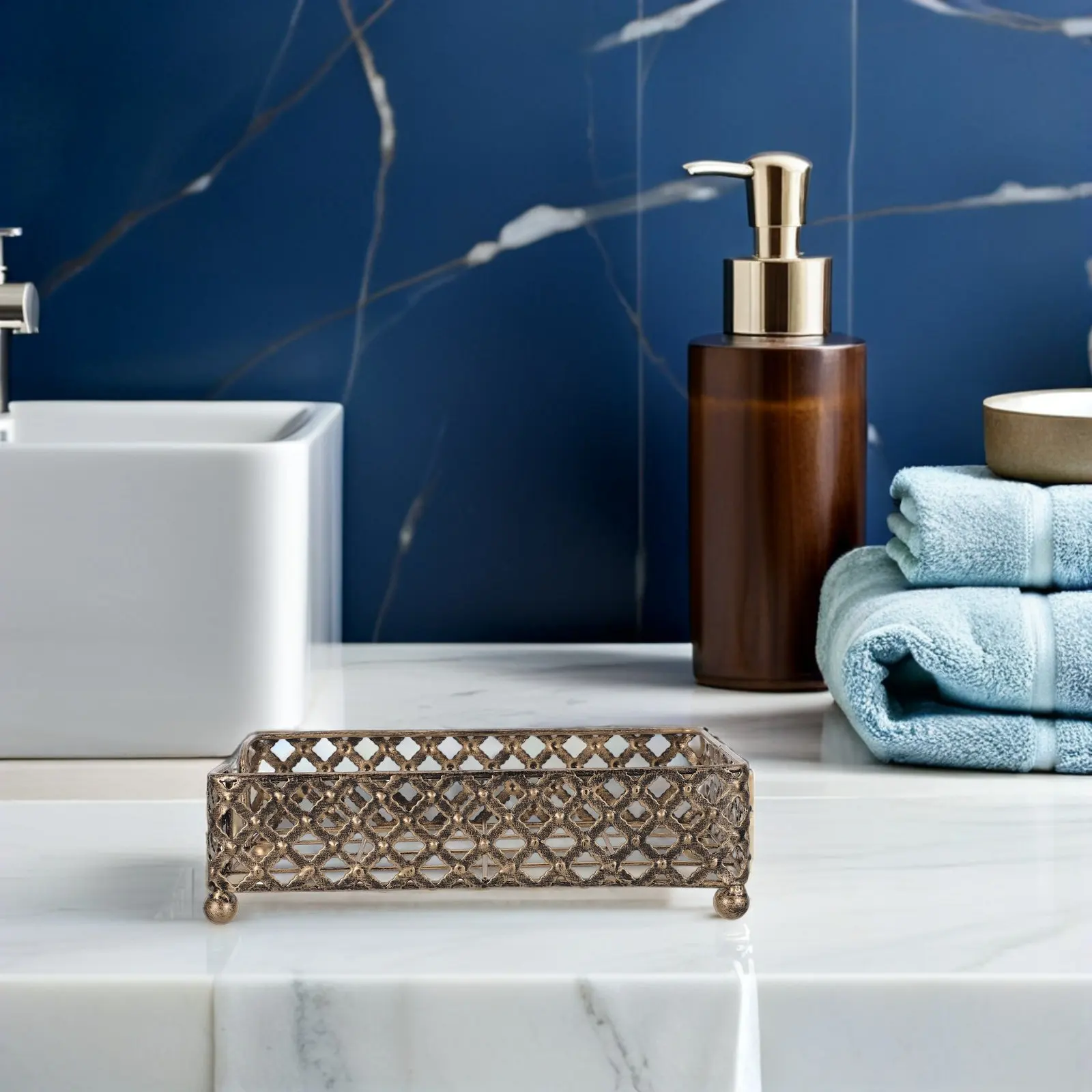 Vintage Paper Towel Holder Metal Art Elegance Bathroom Kitchen Countertop Hand Towel Tray Guest Tissue Dispenser Organizer
Vintage Paper Towel Holder Metal Art Elegance Bathroom Kitchen Countertop Hand Towel Tray Guest Tissue Dispenser Organizer