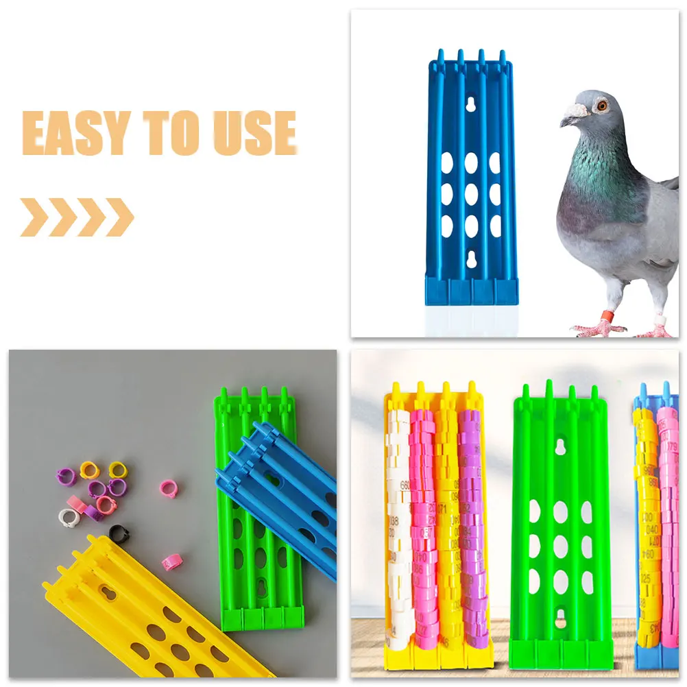 4pcs Large Numbered Pigeon Foot Leg Bands Holder Organizer Rack Sturdy Plastic Material For Birds Storage Solution
4pcs Large Numbered Pigeon Foot Leg Bands Holder Organizer Rack Sturdy Plastic Material For Birds Storage Solution