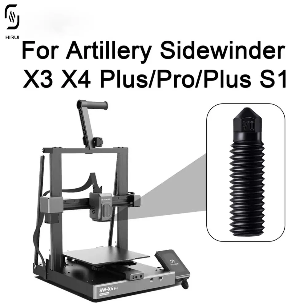 Upgrade Volcano Nozzles For Artillery Sidewinder X3 X4 Plus/Pro 0.4mm High Quality Hardened Steel Nozzle
Upgrade Volcano Nozzles For Artillery Sidewinder X3 X4 Plus/Pro 0.4mm High Quality Hardened Steel Nozzle