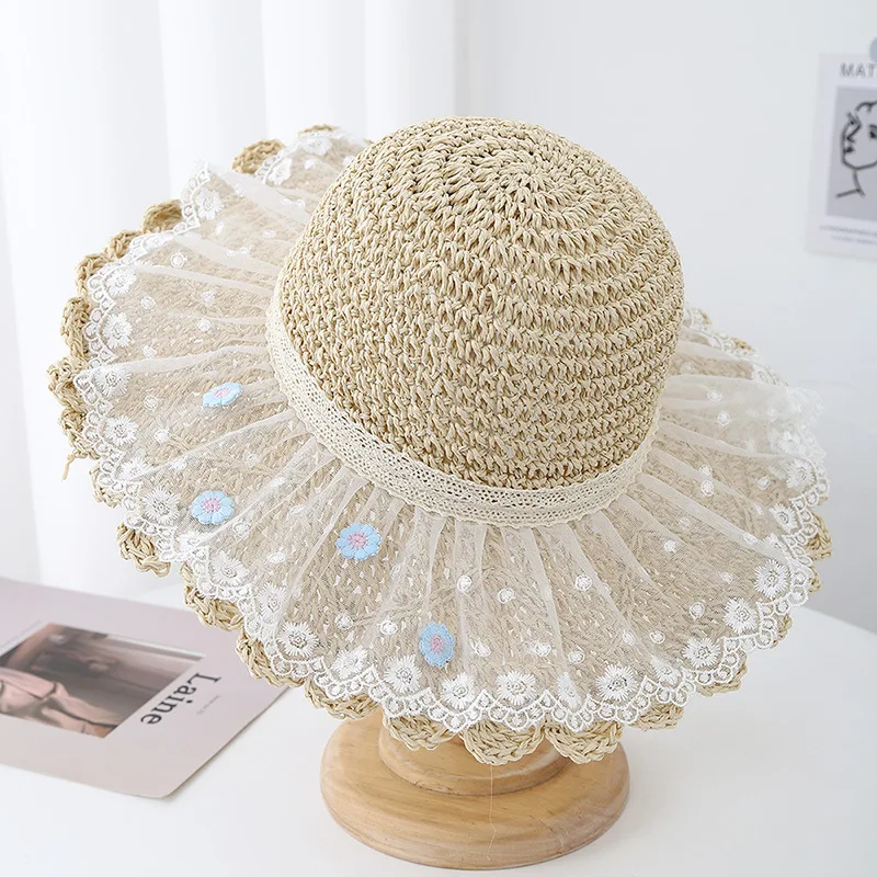 Summer Hats for Women's Wide Brim Straw Beach Sun Hat Lace Mesh Design Breathable For Outdoor Packable Travel Sunscreen Sunhat
Summer Hats for Women's Wide Brim Straw Beach Sun Hat Lace Mesh Design Breathable For Outdoor Packable Travel Sunscreen Sunhat