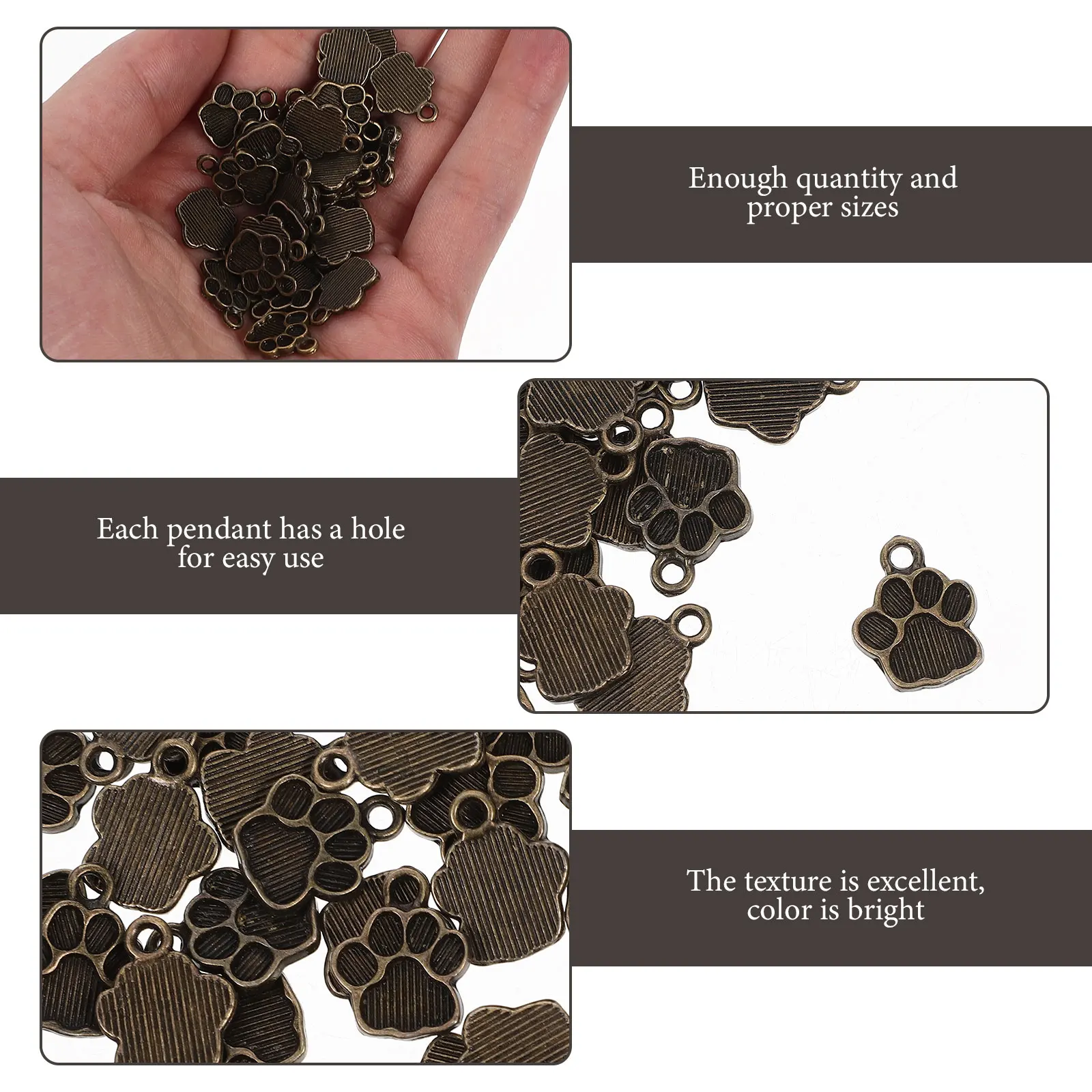 100Pcs Dog Paw Shaped Charms Zinc Alloy Jewelry Pendants Accessories Diy Craft Projects Necklace Bracelet Making Bright Color
100Pcs Dog Paw Shaped Charms Zinc Alloy Jewelry Pendants Accessories Diy Craft Projects Necklace Bracelet Making Bright Color