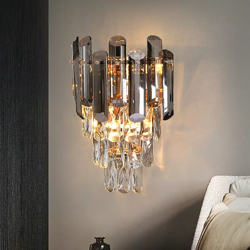Wall Light Luxury Crystal LED Light Living Room Bedroom Corridor Modern Minimalist Background Wall Creative Bedhead Lighting
Wall Light Luxury Crystal LED Light Living Room Bedroom Corridor Modern Minimalist Background Wall Creative Bedhead Lighting