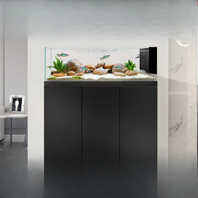 Stream full set of fish tank large landscaping ultra-white glass bottom filter ecological landing
Stream full set of fish tank large landscaping ultra-white glass bottom filter ecological landing
