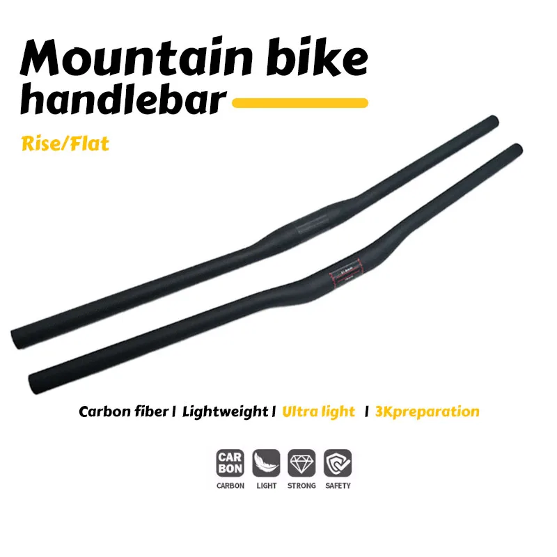 New 3K Carbon Fiber Swallow Tail Mountain Bike Handlebars Matte 31.8mm 600-760mm Bicycle Parts
New 3K Carbon Fiber Swallow Tail Mountain Bike Handlebars Matte 31.8mm 600-760mm Bicycle Parts