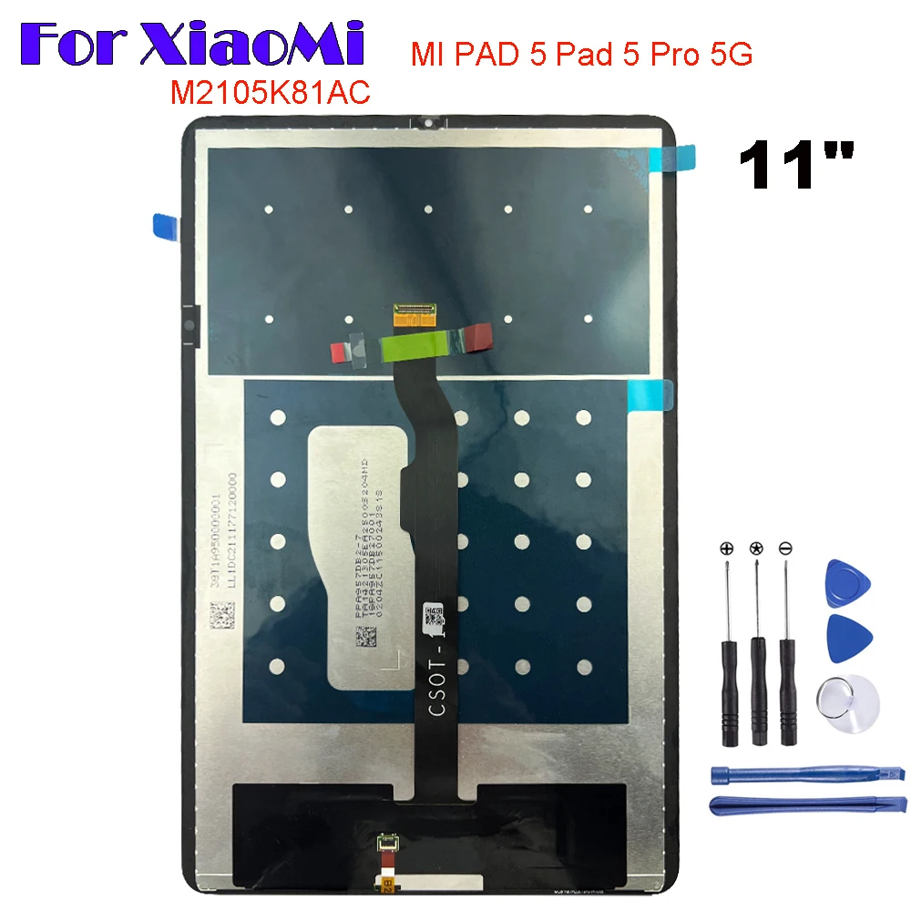 11" AAA+ For Xiaomi Pad 5 Pad 5 Pro Wifi 5G XIAOMI MI PAD 5 11" M2105K81AC LCD Display Touch Screen Digitizer Glass Assembly
11" AAA+ For Xiaomi Pad 5 Pad 5 Pro Wifi 5G XIAOMI MI PAD 5 11" M2105K81AC LCD Display Touch Screen Digitizer Glass Assembly