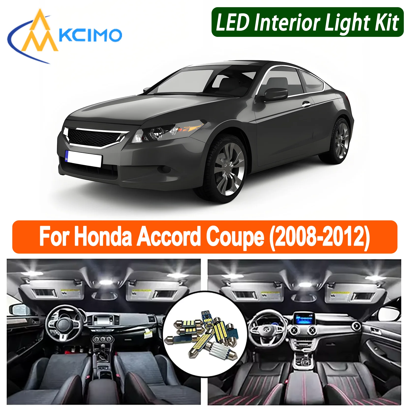 Exact-Fit OEM LED Interior Kit for Honda Accord Coupe 2008-2012 Dome/Map/Trunk Light Upgrade Car LED Lamps
Exact-Fit OEM LED Interior Kit for Honda Accord Coupe 2008-2012 Dome/Map/Trunk Light Upgrade Car LED Lamps