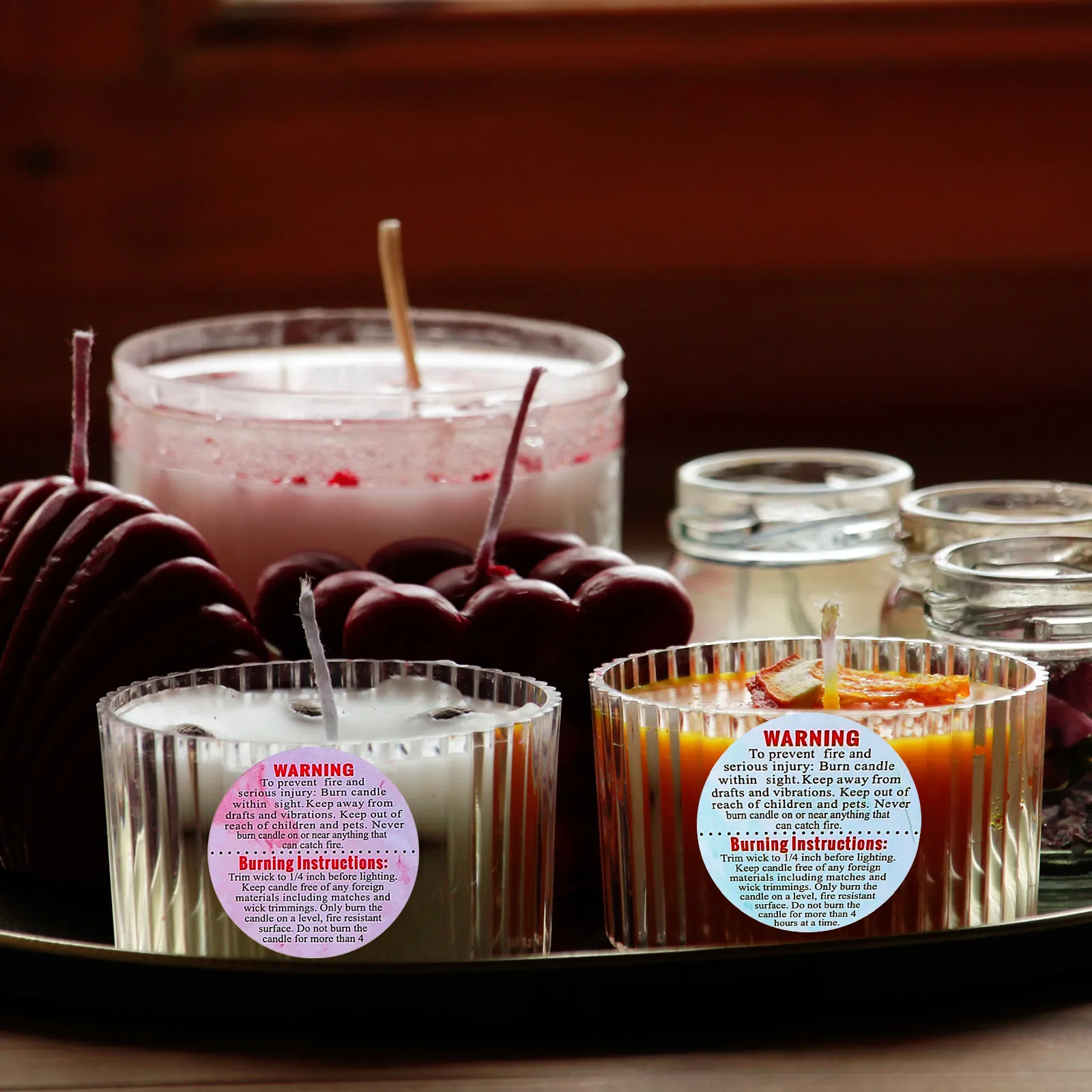 Warning Decals Professional Structure Design Easy to Paste Durable Making Supplies Wax Melting Safety Stickers
Warning Decals Professional Structure Design Easy to Paste Durable Making Supplies Wax Melting Safety Stickers