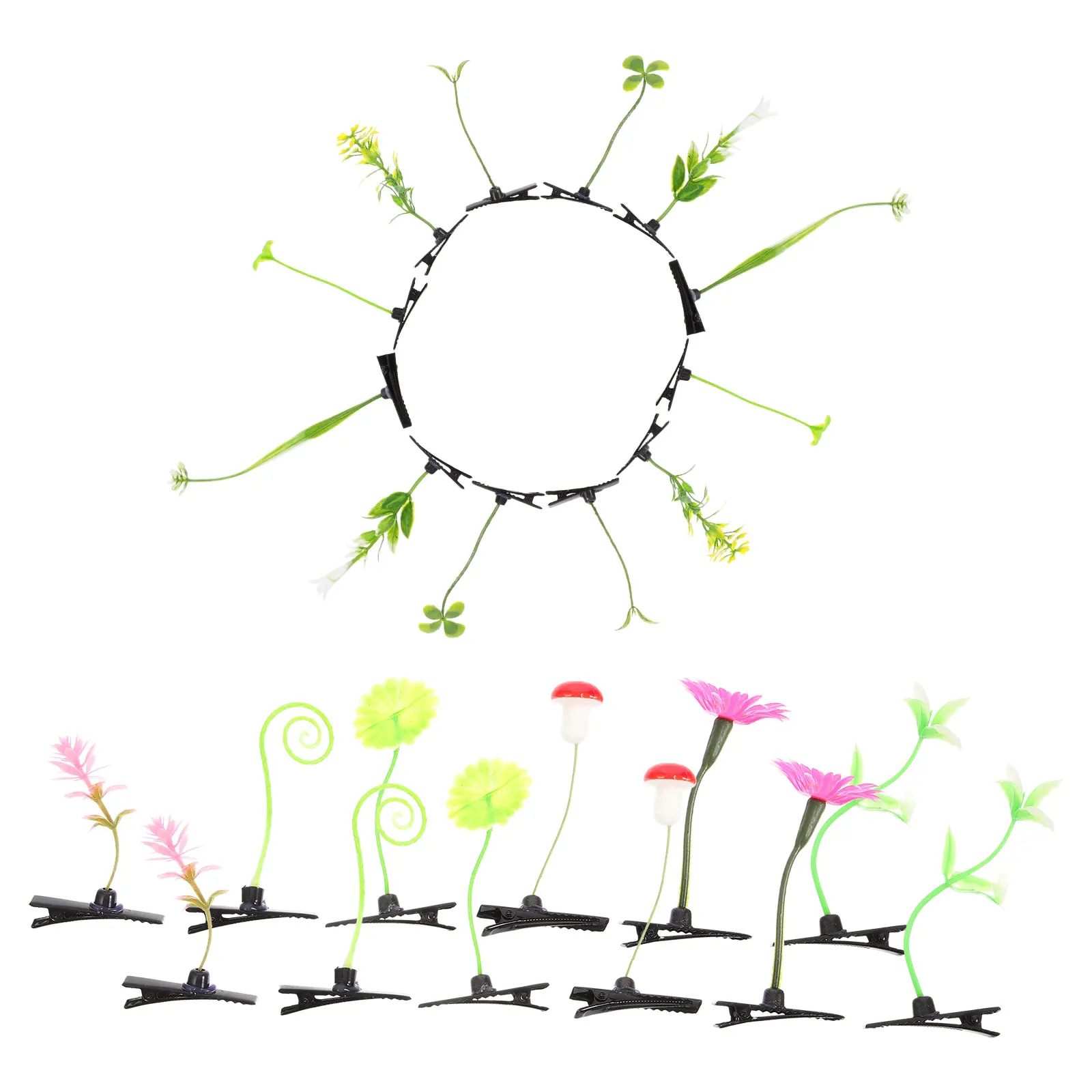 24pcs Plant Hair Clips Bean Sprout Accessories for Girls Plastic Party Supplies Cute Tiny Kawaii Hairpins Women Ages 8-10
24pcs Plant Hair Clips Bean Sprout Accessories for Girls Plastic Party Supplies Cute Tiny Kawaii Hairpins Women Ages 8-10