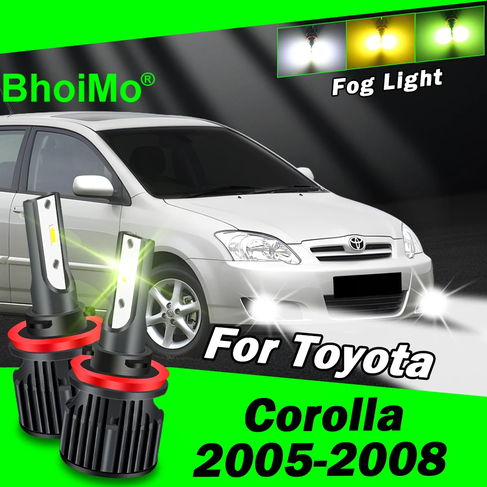 BhoiMo для Toyota Corolla, передняя противотуманная фара, лампа 2005 2006 2007 2008, светодиодные лампы
BhoiMo для Toyota Corolla, передняя противотуманная фара, лампа 2005 2006 2007 2008, светодиодные лампы