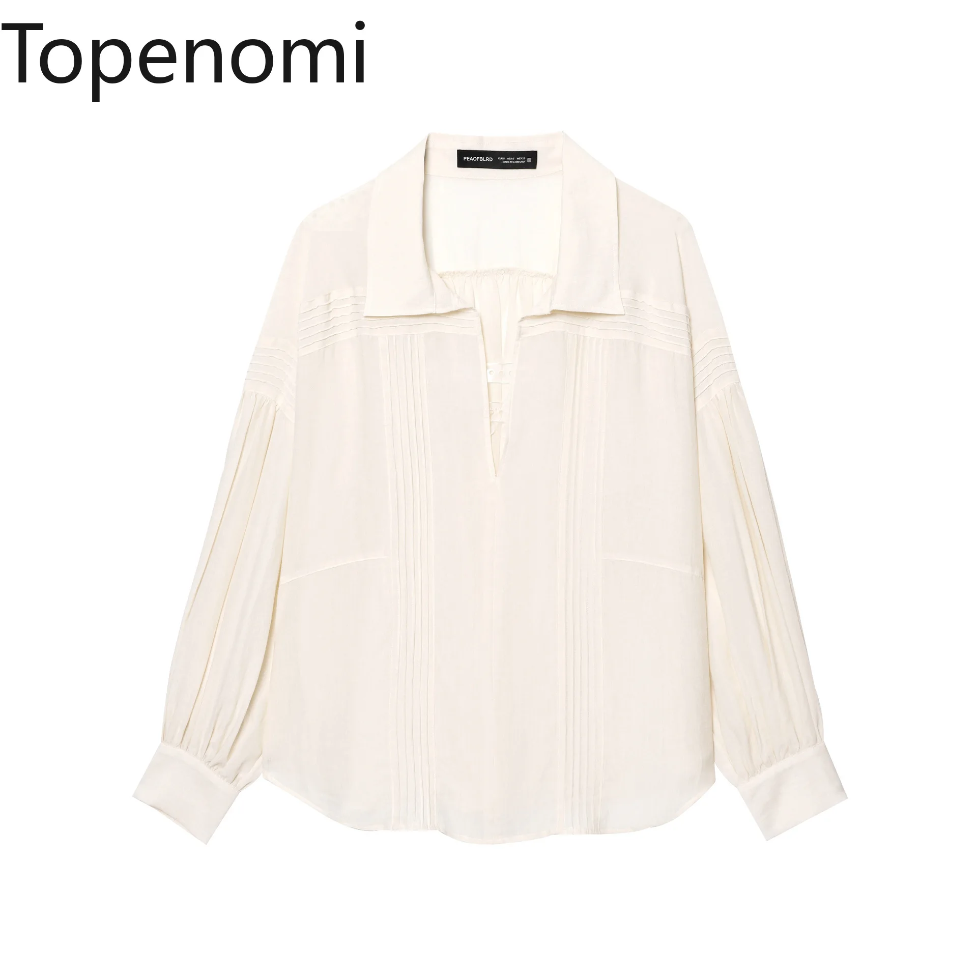 Topenomi Romantic Long Sleeve Shirt Women Spring Summer Lapel Loose Versatile Tops Mujer Temperament Solid Office Lady Blouse
Topenomi Romantic Long Sleeve Shirt Women Spring Summer Lapel Loose Versatile Tops Mujer Temperament Solid Office Lady Blouse