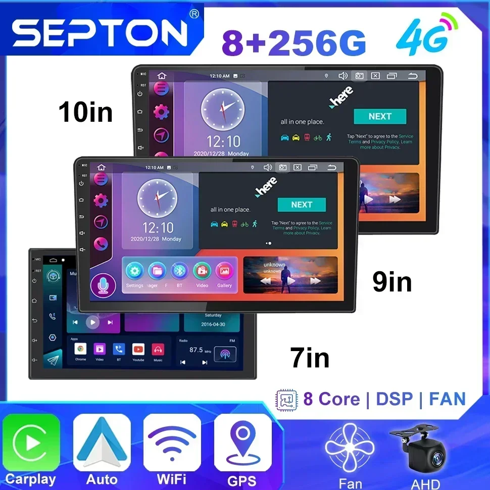 SEPTON 7"/9"/10" 2 Din Universal Car Radio Android For Toyota VW Kia Nissan Honda Lada Ford Multimedia Player Carplay 4G GPS DVD
SEPTON 7"/9"/10" 2 Din Universal Car Radio Android For Toyota VW Kia Nissan Honda Lada Ford Multimedia Player Carplay 4G GPS DVD