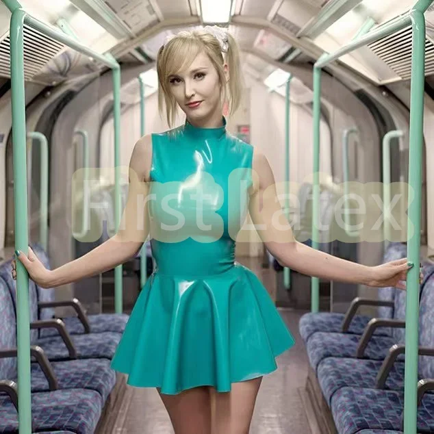 Latex Flare Dress Gummi Latex Women Dress Back Zip Alice in wonderland costume adult my hero academia love live cosplay Skirt
Latex Flare Dress Gummi Latex Women Dress Back Zip Alice in wonderland costume adult my hero academia love live cosplay Skirt