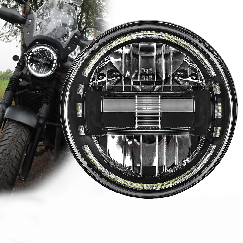 7-дюймовая автомобильная светодиодная фара для мотоцикла для Yamaha Harley Road King Jeep Wrangler Jk Honda BMW DRL H4, круглая мотоциклетная фара
7-дюймовая автомобильная светодиодная фара для мотоцикла для Yamaha Harley Road King Jeep Wrangler Jk Honda BMW DRL H4, круглая мотоциклетная фара