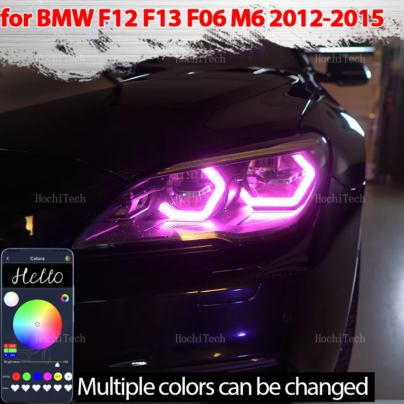 M4 style LED Angel Eyes Kit Ring RGB colors APP control Headlight Lamps For BMW 6 Series F12 F13 F06 M6 2011-2017
M4 style LED Angel Eyes Kit Ring RGB colors APP control Headlight Lamps For BMW 6 Series F12 F13 F06 M6 2011-2017