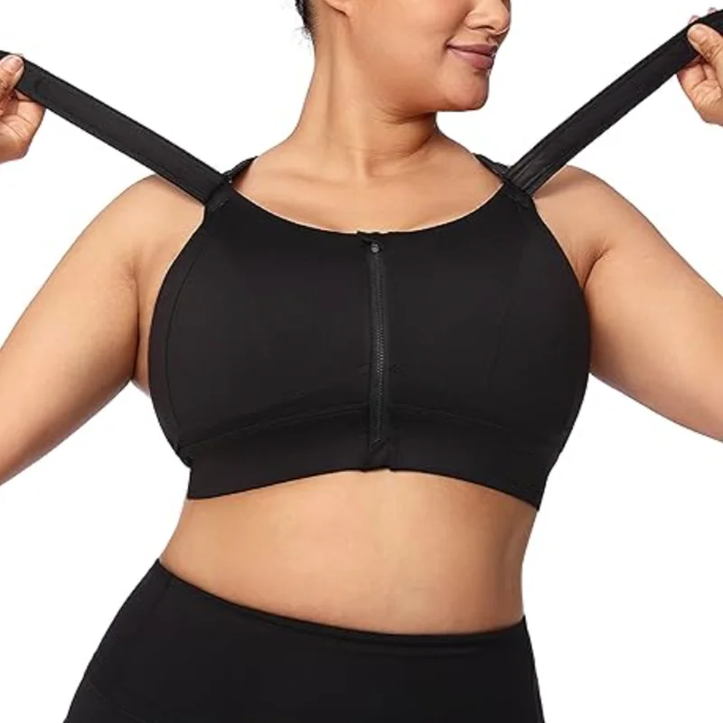 Aiithuug Plus Size Bounce Control Adjustable Bra High Impact Sports Bra for Fuller Bust High Support Workout Bras GMY Running
Aiithuug Plus Size Bounce Control Adjustable Bra High Impact Sports Bra for Fuller Bust High Support Workout Bras GMY Running