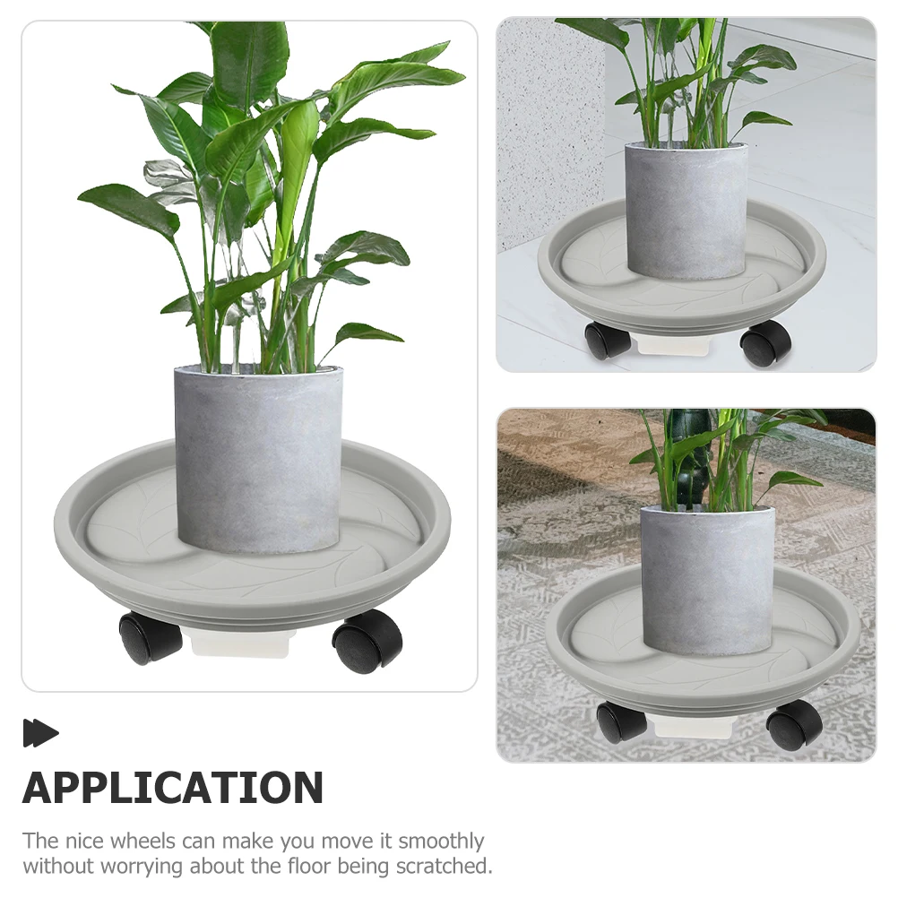 Flowerpot Tray With Wheels Rolling Plant Base Water Container Holds Floor Clean Strong Load Capacity Plastic Planter
Flowerpot Tray With Wheels Rolling Plant Base Water Container Holds Floor Clean Strong Load Capacity Plastic Planter