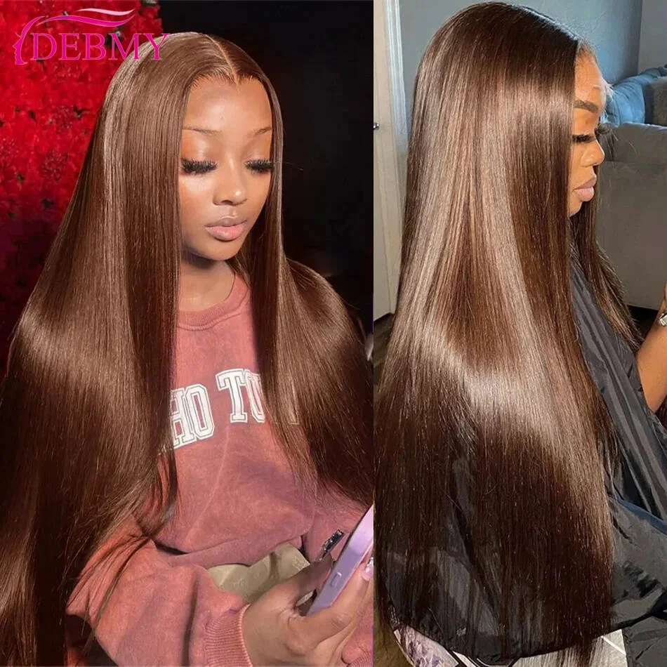 Chocolate Brown Lace Front Wigs Glueless 13x6 HD Bone Straight 30 Inch Lace Frontal Wig Pre Plucked 100% Human Hair Wigs On Sale
Chocolate Brown Lace Front Wigs Glueless 13x6 HD Bone Straight 30 Inch Lace Frontal Wig Pre Plucked 100% Human Hair Wigs On Sale