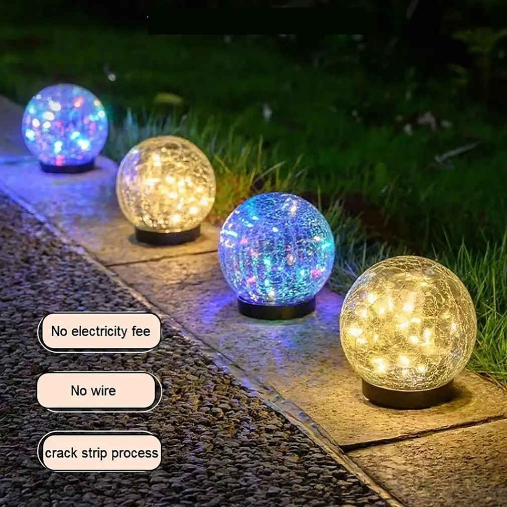 New Led Solar Lawn Light Garden Underground Light Outdoor Glass Ball Crackle Floor Lamp Courtyard Decor Light Garden Decor
New Led Solar Lawn Light Garden Underground Light Outdoor Glass Ball Crackle Floor Lamp Courtyard Decor Light Garden Decor