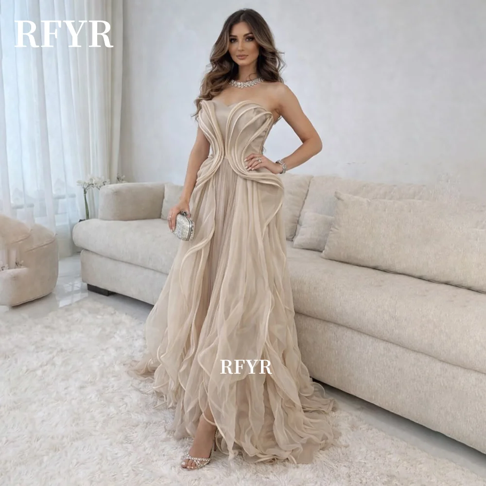 RFYR Champagne Prom Dress with Ruffles A Line Party Gown with Layers Elegant Gala Gowns for Fairy فساتين مناسبة رس
RFYR Champagne Prom Dress with Ruffles A Line Party Gown with Layers Elegant Gala Gowns for Fairy فساتين مناسبة رس