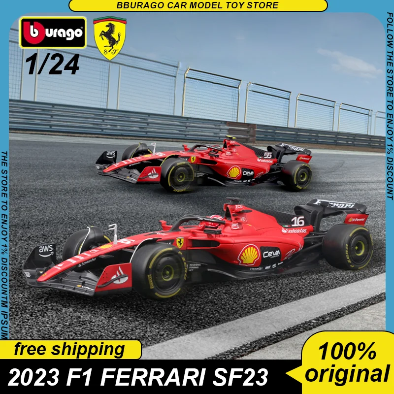 Bburago 1:24 2023 F1 Ferrari SF 23 Reacing F1 Car Diecast Model Edition Alloy Luxury Vehicle Toys Car Collection Ornaments Gift
Bburago 1:24 2023 F1 Ferrari SF 23 Reacing F1 Car Diecast Model Edition Alloy Luxury Vehicle Toys Car Collection Ornaments Gift