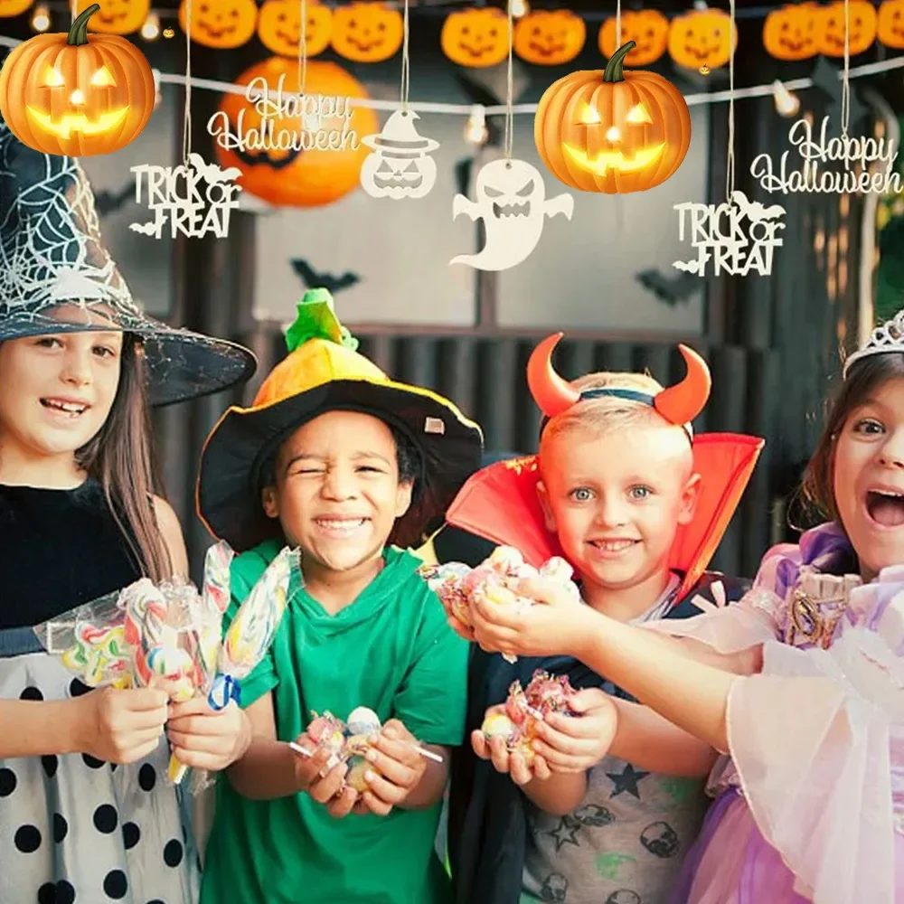 10Pcs Halloween Decoration Wooden Ornaments Pumpkin Ghost Hanging Pendant Happy Halloween Party Home DIY Craft Kids Toy Gift
10Pcs Halloween Decoration Wooden Ornaments Pumpkin Ghost Hanging Pendant Happy Halloween Party Home DIY Craft Kids Toy Gift