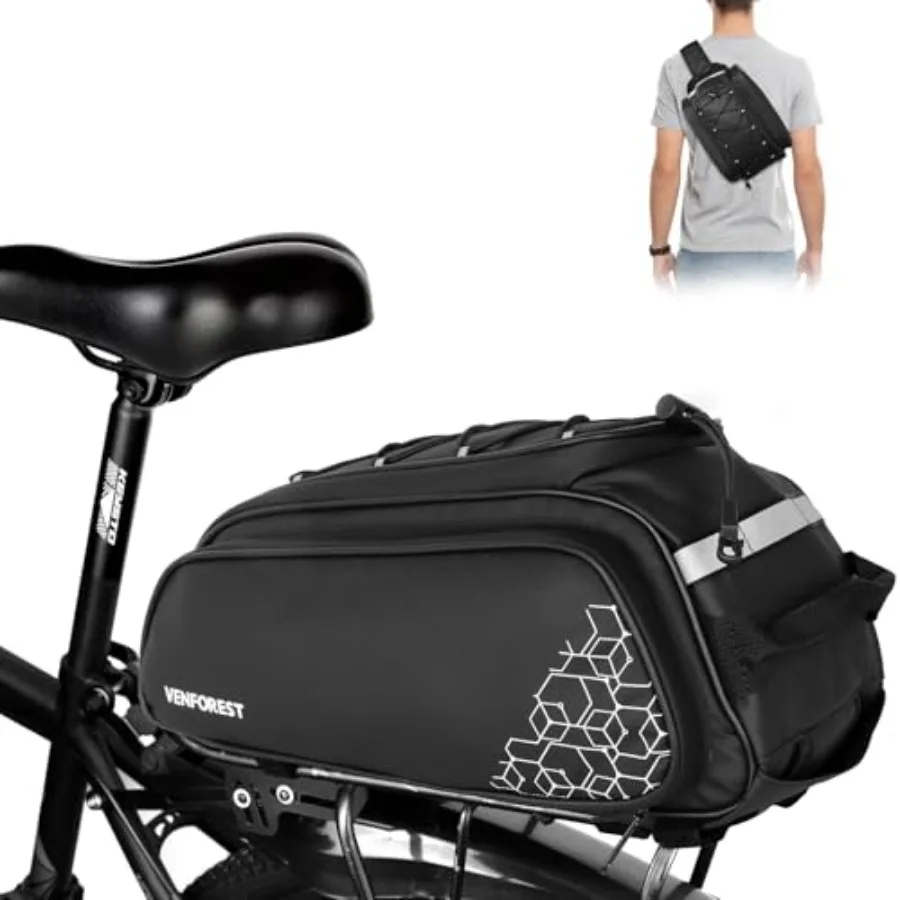 Bike Rear Rack Bag, 20L PVC Waterproof Bike Trunk Bag for Road and Mountain Bikes, Multifunctional Bicycle Rear Seat Bag with R
Bike Rear Rack Bag, 20L PVC Waterproof Bike Trunk Bag for Road and Mountain Bikes, Multifunctional Bicycle Rear Seat Bag with R