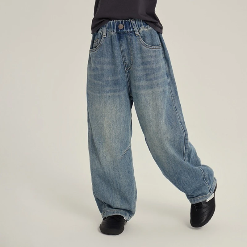 2026 Korean Patchwork Wide Leg Jeans for Kids, Autumn Loose Straight Pants for Boys & Girls Versatile Bottoms New Arrival
2026 Korean Patchwork Wide Leg Jeans for Kids, Autumn Loose Straight Pants for Boys & Girls Versatile Bottoms New Arrival