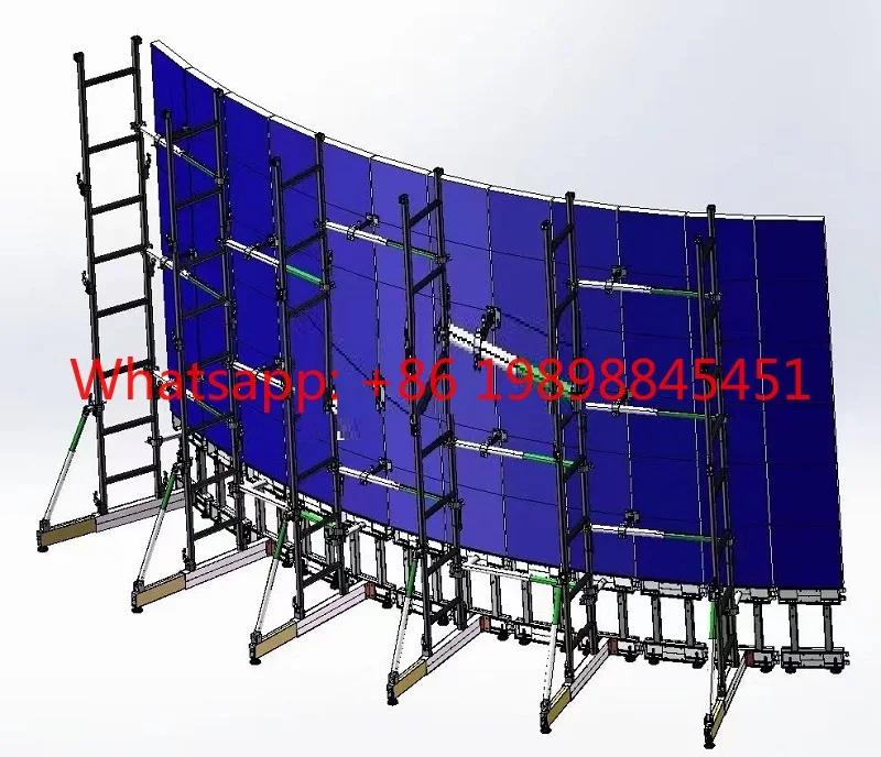Aluminum Stage Truss Ground Support Stand, LED Screen Display Bracket for Cabinet Exhibition & Outdoor Events
Aluminum Stage Truss Ground Support Stand, LED Screen Display Bracket for Cabinet Exhibition & Outdoor Events