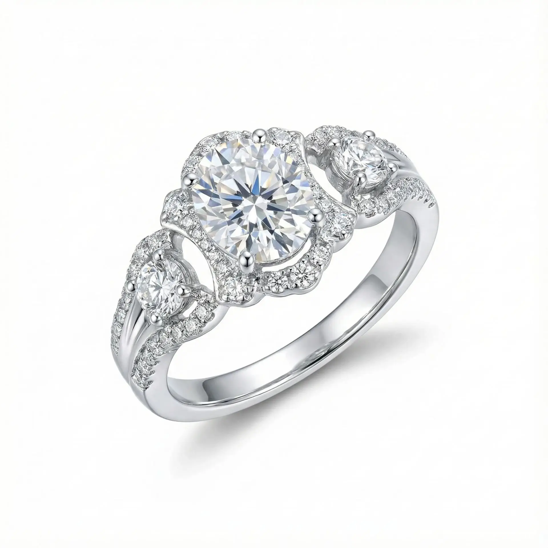S925 Silver Plated 18K White Gold Egg Shaped Moissanite Diamond Light Luxury Women's Ring 8 * 6mm/1.5ct Free Shipping
S925 Silver Plated 18K White Gold Egg Shaped Moissanite Diamond Light Luxury Women's Ring 8 * 6mm/1.5ct Free Shipping