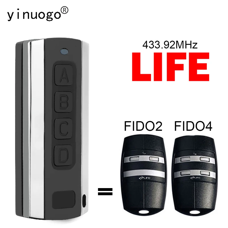 LIFE FIDO 2 Пульт дистанционного управления LIFE FIDO2 FIDO4 Пульт дистанционного управления устройством открывания гаражных ворот 433,92 МГц Плавный код 4 кнопки Передатчик Ключ
LIFE FIDO 2 Пульт дистанционного управления LIFE FIDO2 FIDO4 Пульт дистанционного управления устройством открывания гаражных ворот 433,92 МГц Плавный код 4 кнопки Передатчик Ключ