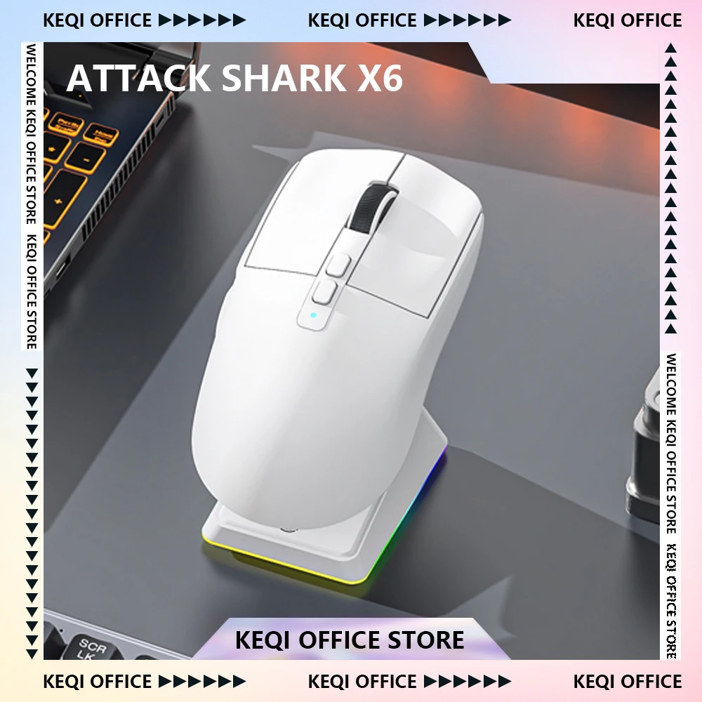 Игровая мышь Attack Shark X6 PAW3395, 2,4G, беспроводная Bluetooth, 3-режимная мышь, RGB сенсорная магнитная зарядная база, индивидуальные подарки для геймеров
Игровая мышь Attack Shark X6 PAW3395, 2,4G, беспроводная Bluetooth, 3-режимная мышь, RGB сенсорная магнитная зарядная база, индивидуальные подарки для геймеров
