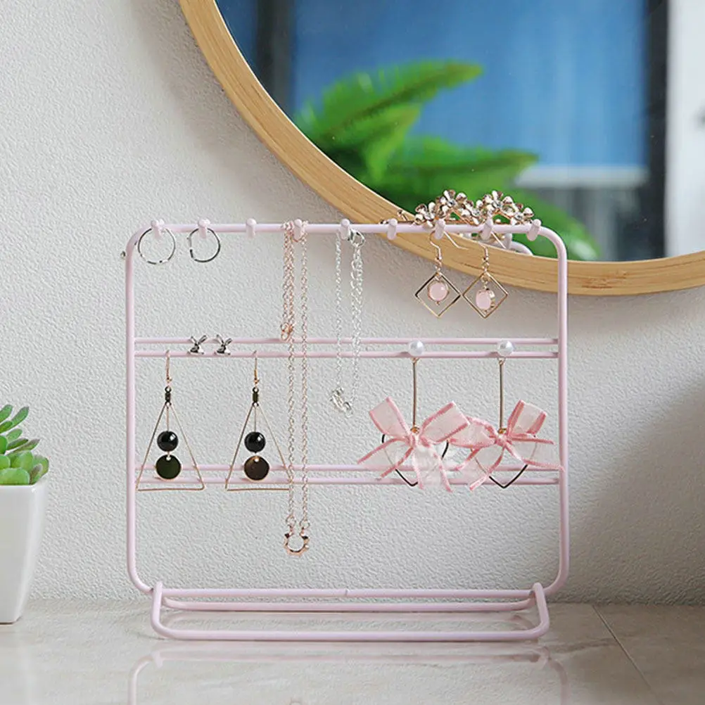 Iron Jewelry Display Stand for Earrings Studs Organizing Rack Holder Elegant Vanity Dresser Counter Display Gift for Valentine's
Iron Jewelry Display Stand for Earrings Studs Organizing Rack Holder Elegant Vanity Dresser Counter Display Gift for Valentine's
