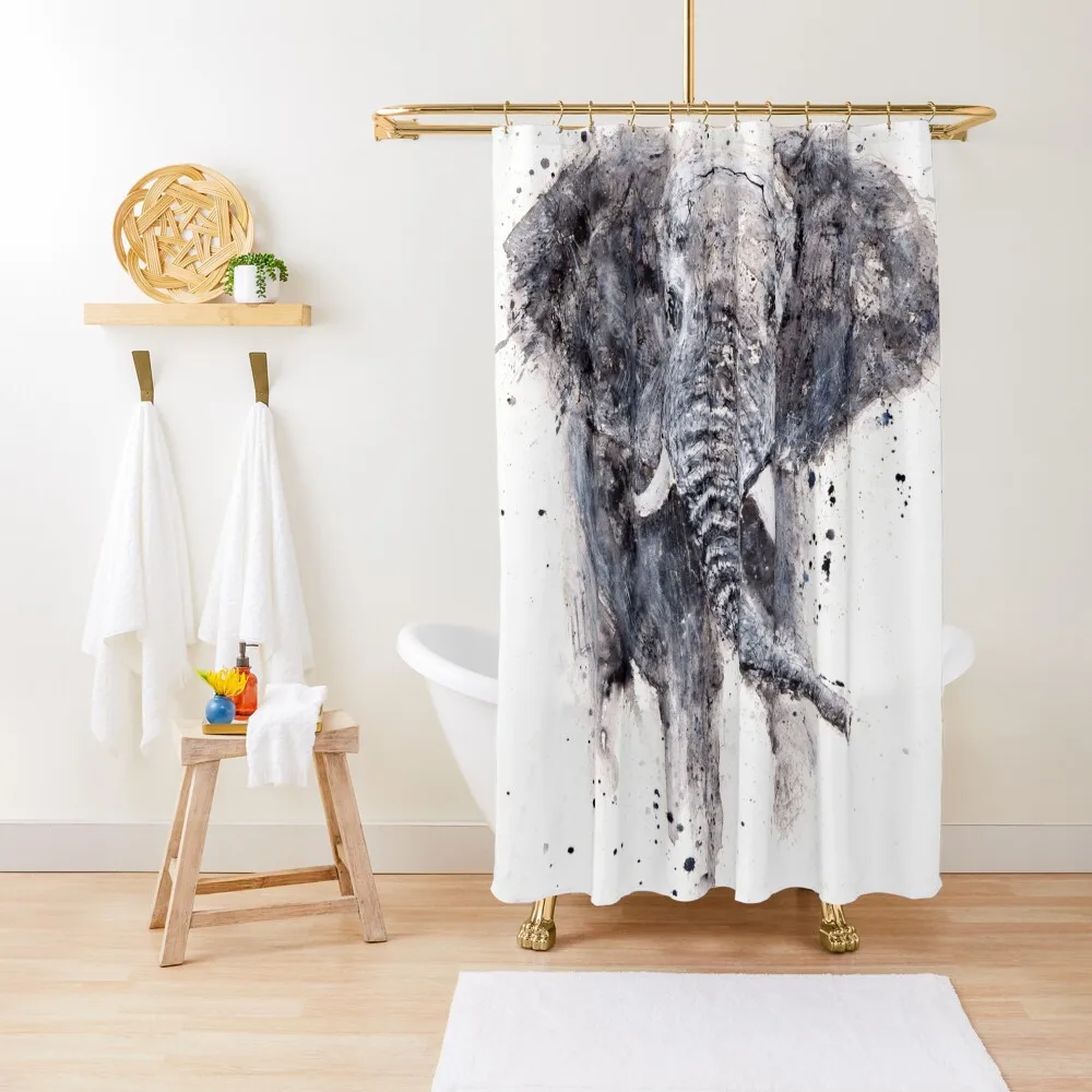 Elephant Painting - Elephant Watercolour Painting by Syman Kaye - Modern Elephant Art Shower Curtain Bathroom Deco Curtain
Elephant Painting - Elephant Watercolour Painting by Syman Kaye - Modern Elephant Art Shower Curtain Bathroom Deco Curtain