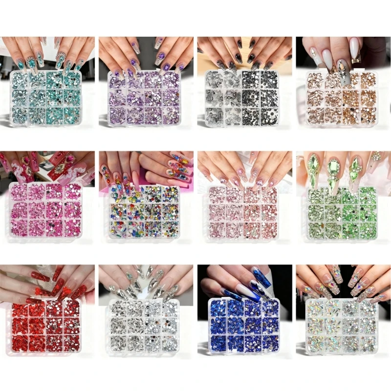 1Set Assorted Flat Back Rhinestones for Nail Art DIY with Storage Box T4MB
1Set Assorted Flat Back Rhinestones for Nail Art DIY with Storage Box T4MB