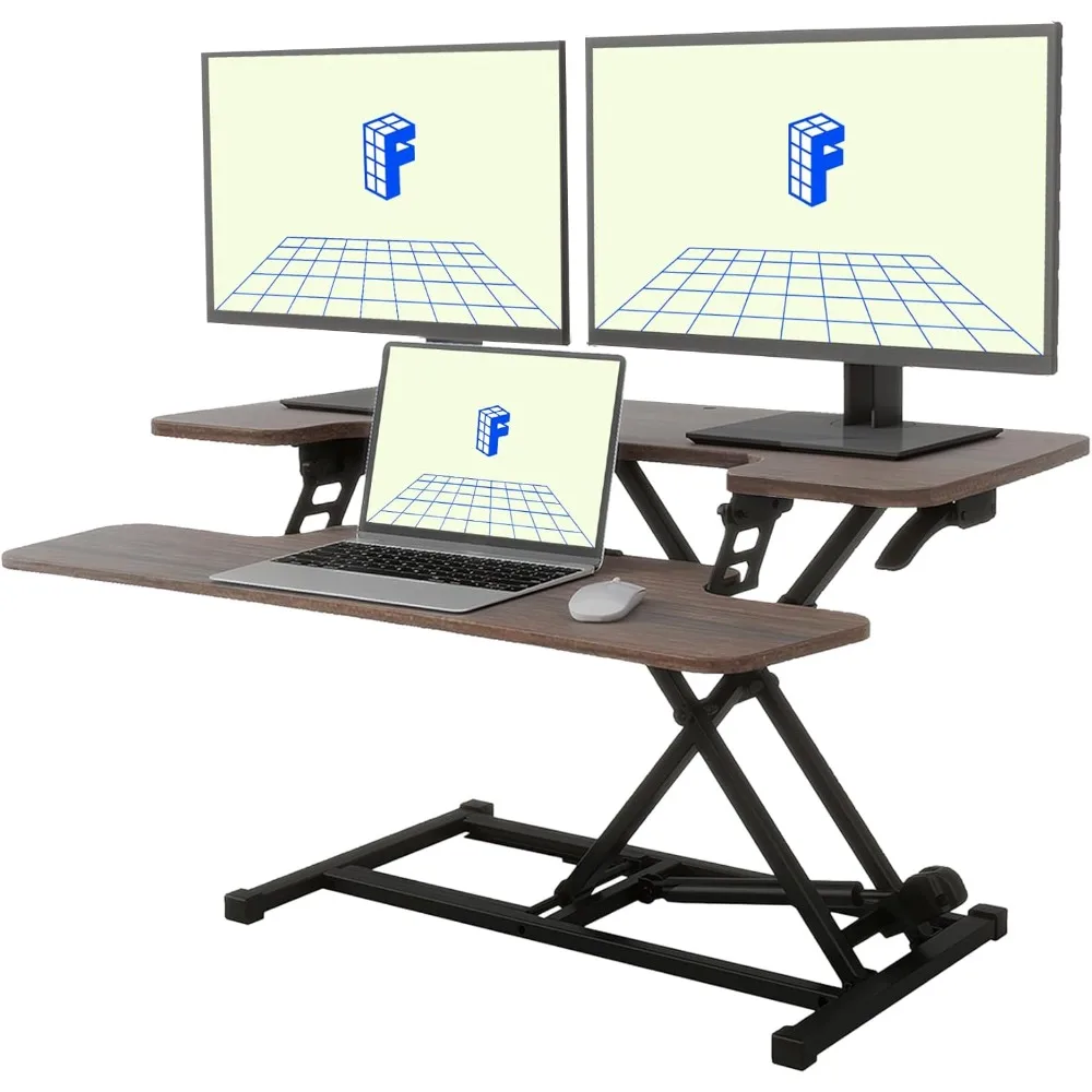 35" Height Adjustable Standing Desk Converter Sit-to-Stand Desk Riser for Home and Office Computer Workstation with Wide
35" Height Adjustable Standing Desk Converter Sit-to-Stand Desk Riser for Home and Office Computer Workstation with Wide