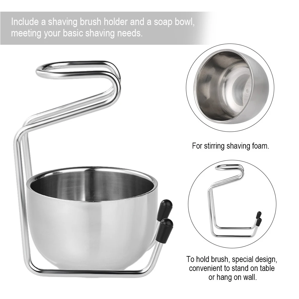 Razor Brush Stand Set Stainless Steel Shaving Soap Bowl Nickel Plated Holder For Safety Razor Shaving Brush Dad Gift Boyfriend
Razor Brush Stand Set Stainless Steel Shaving Soap Bowl Nickel Plated Holder For Safety Razor Shaving Brush Dad Gift Boyfriend