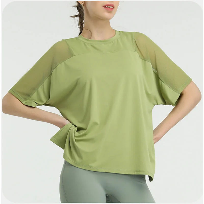 Aiithuug Свободный топ для йоги Сетчатый топ для йоги с короткими рукавами и боковым разрезом Быстросохнущая спортивная рубашка с короткими рукавами Спортивные дышащие топы для спортзала
Aiithuug Свободный топ для йоги Сетчатый топ для йоги с короткими рукавами и боковым разрезом Быстросохнущая спортивная рубашка с короткими рукавами Спортивные дышащие топы для спортзала