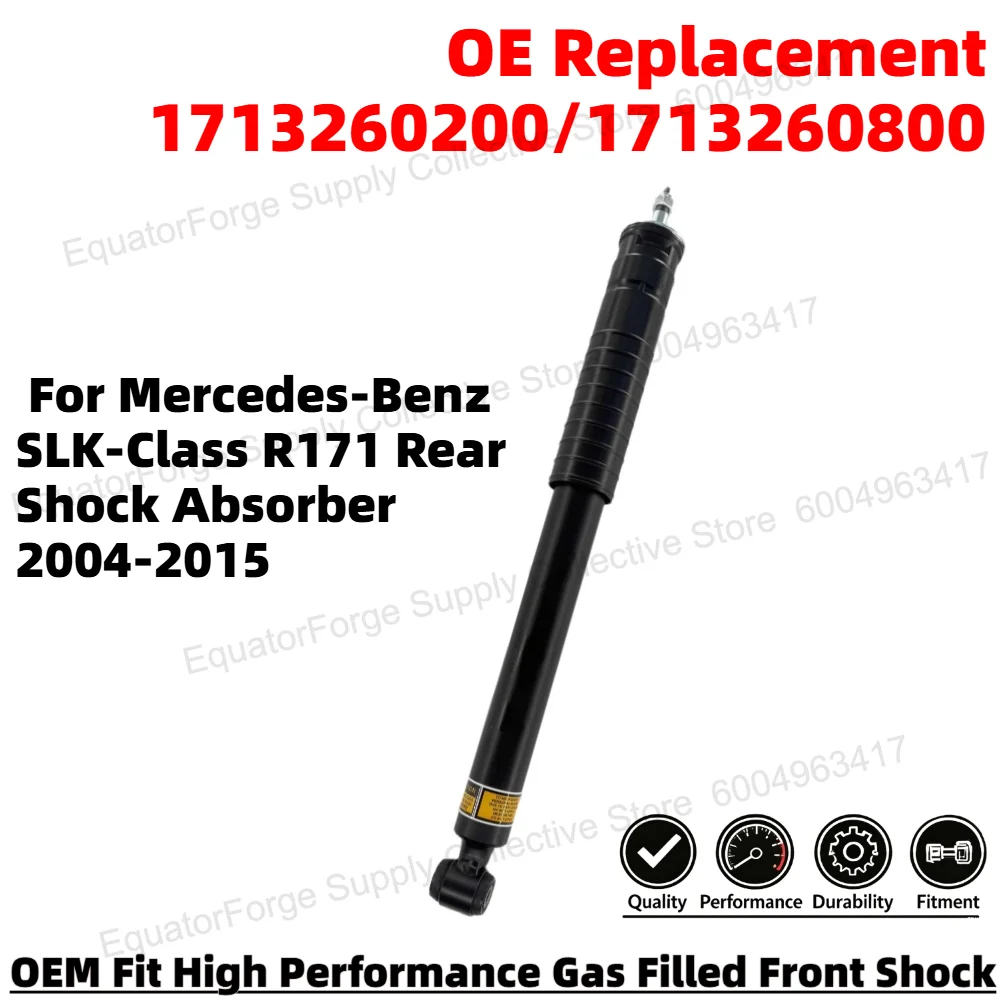High Stability Premium Durable Rear Shock Absorber for Mercedes-Benz SLK-Class R171 OE Number 1713260200/1713260800
High Stability Premium Durable Rear Shock Absorber for Mercedes-Benz SLK-Class R171 OE Number 1713260200/1713260800