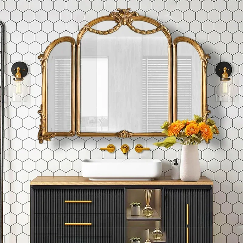 Premium Practical European Bathroom Mirrors Home Decoration Bath Mirrors Light Luxury Bathroom Mirror Cabinet
Premium Practical European Bathroom Mirrors Home Decoration Bath Mirrors Light Luxury Bathroom Mirror Cabinet