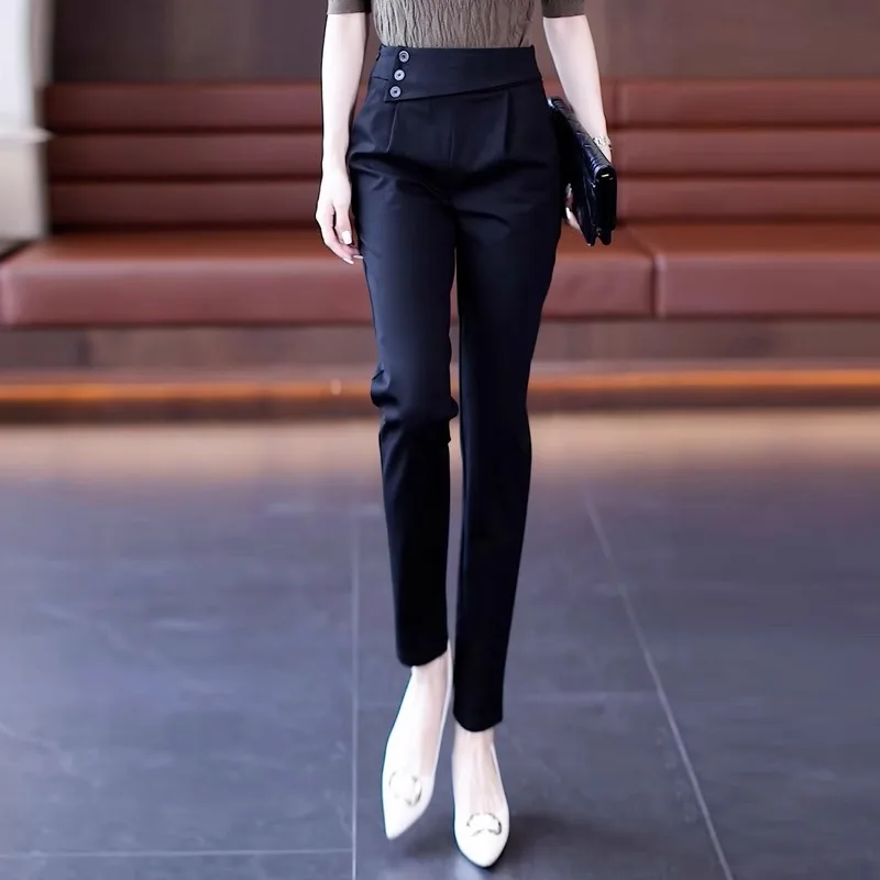 Harem Pants Autumn Slim Fit High Waist Black Women's Pants Fashion Versatile Slimming Hot Style Nine-point Pants
Harem Pants Autumn Slim Fit High Waist Black Women's Pants Fashion Versatile Slimming Hot Style Nine-point Pants